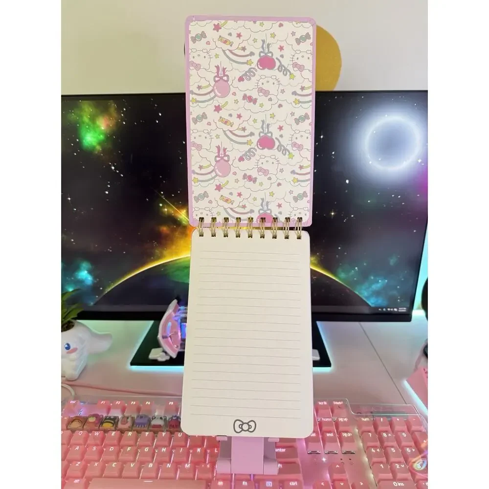 Sanrio Hello Kitty Notebook Sweet Celebration Metallic Top Spiral Elastic 2024